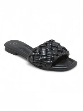 NEW A New Day Carissa Black Woven Sandals